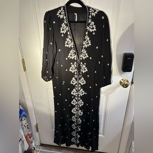 Free People black embellished dress Sz. M/L